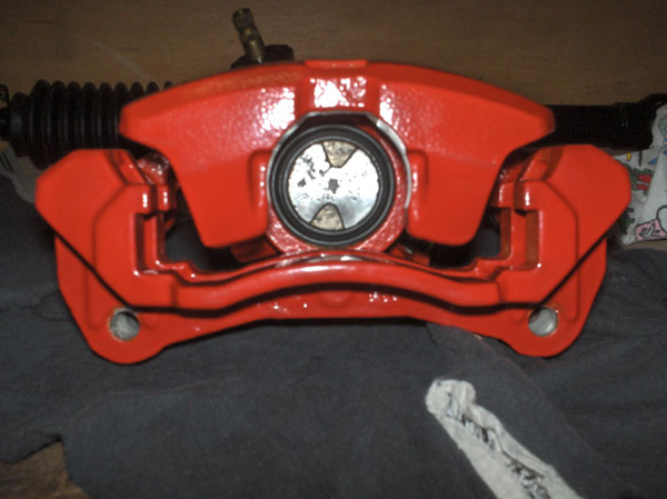 Rebuild rear brake caliper