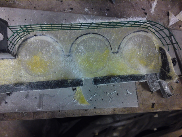First layer of fibreglass