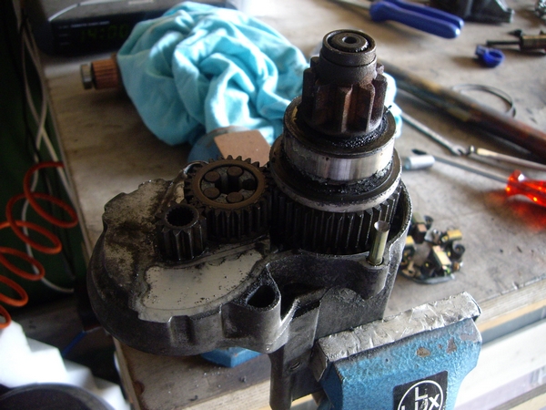 Gears of starter motor