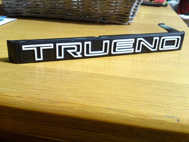 Trueno badge for bumper