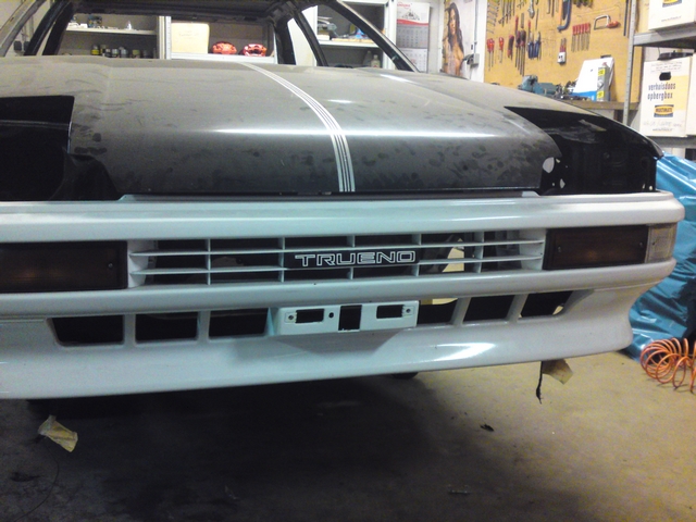 Trueno badge fitted to bumper