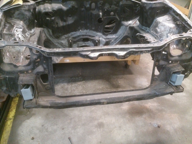 Front brackets on car